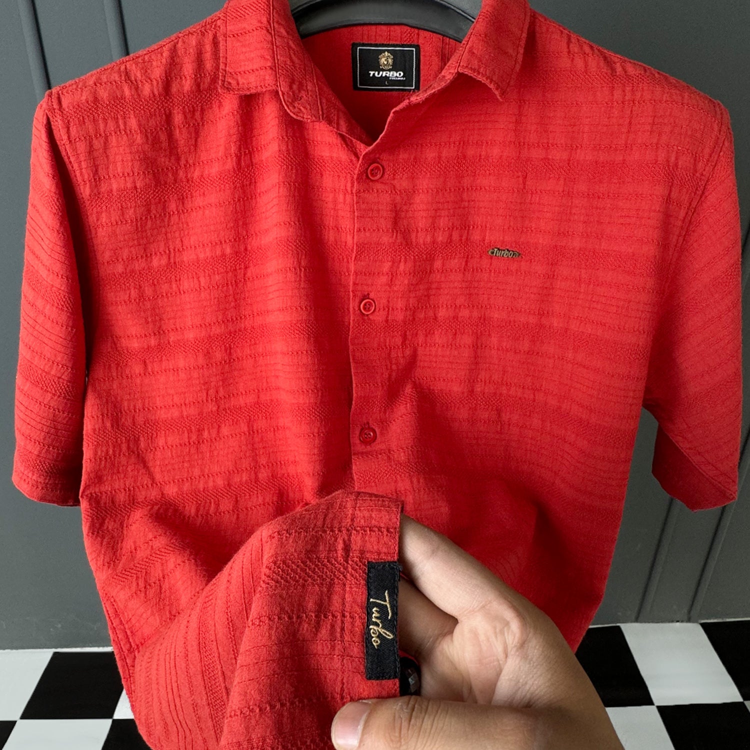Turbo Knit Craft Crochet Casual Shirt