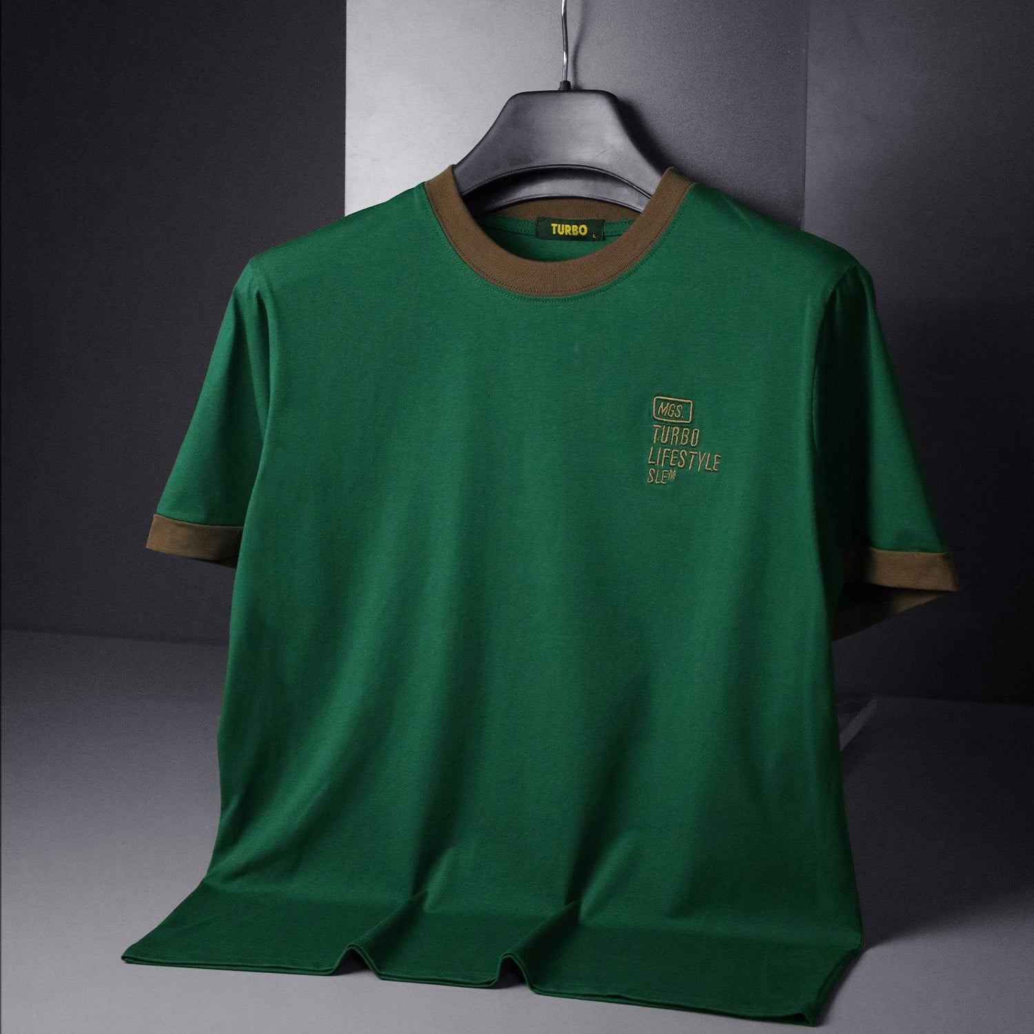 Turbo Contrasting Round Neck Tee
