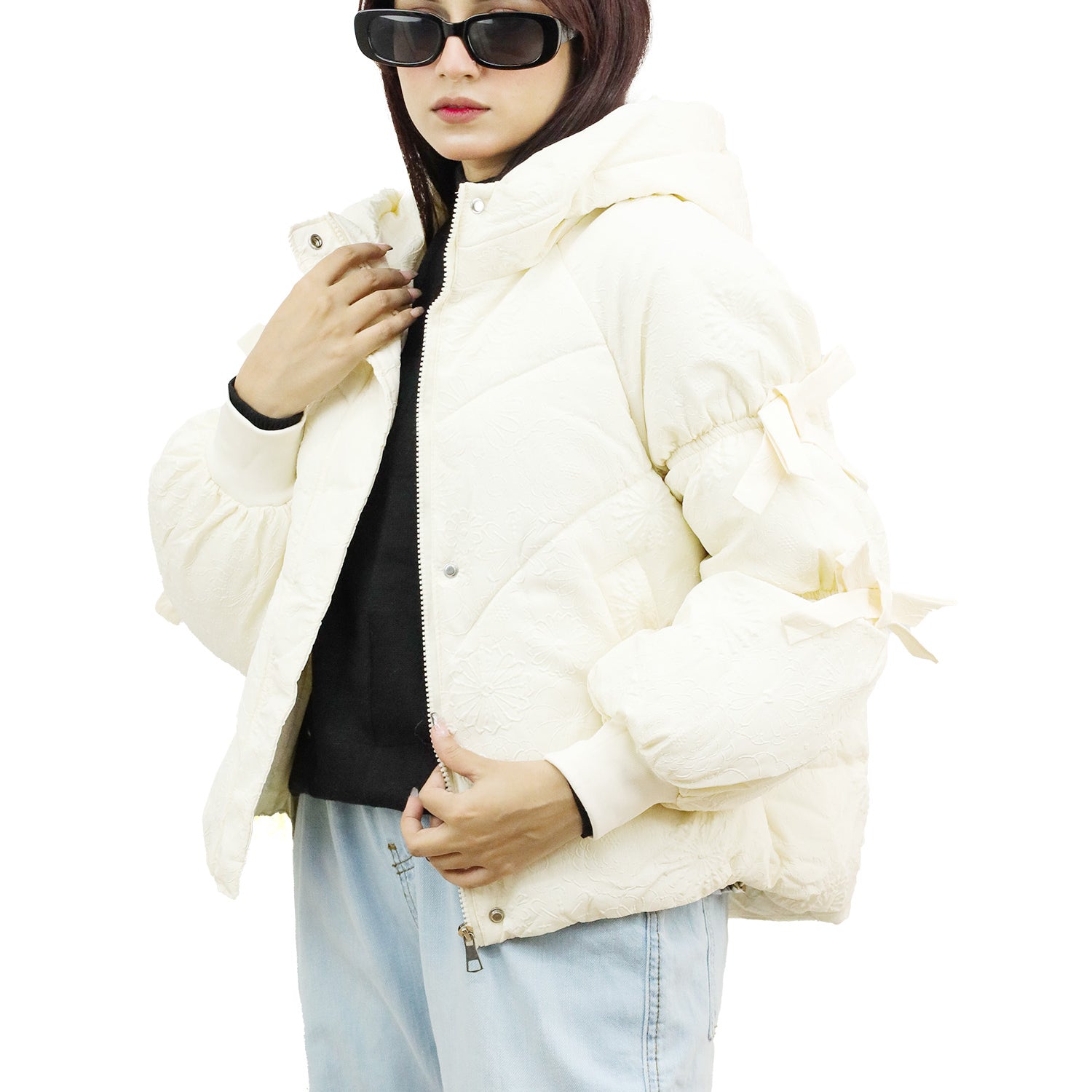 Winter Edition Quilted Hooded Women Imported Puffer Jacket