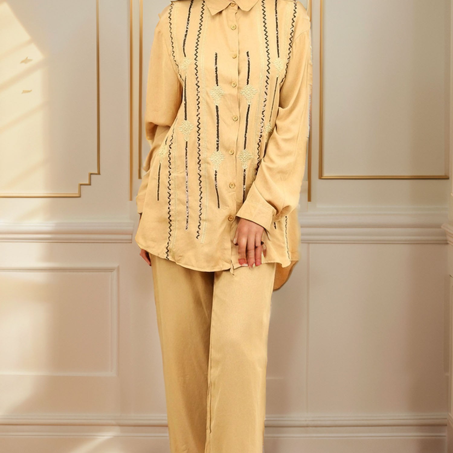 Embroidered Formal Fit Co-ord Sets