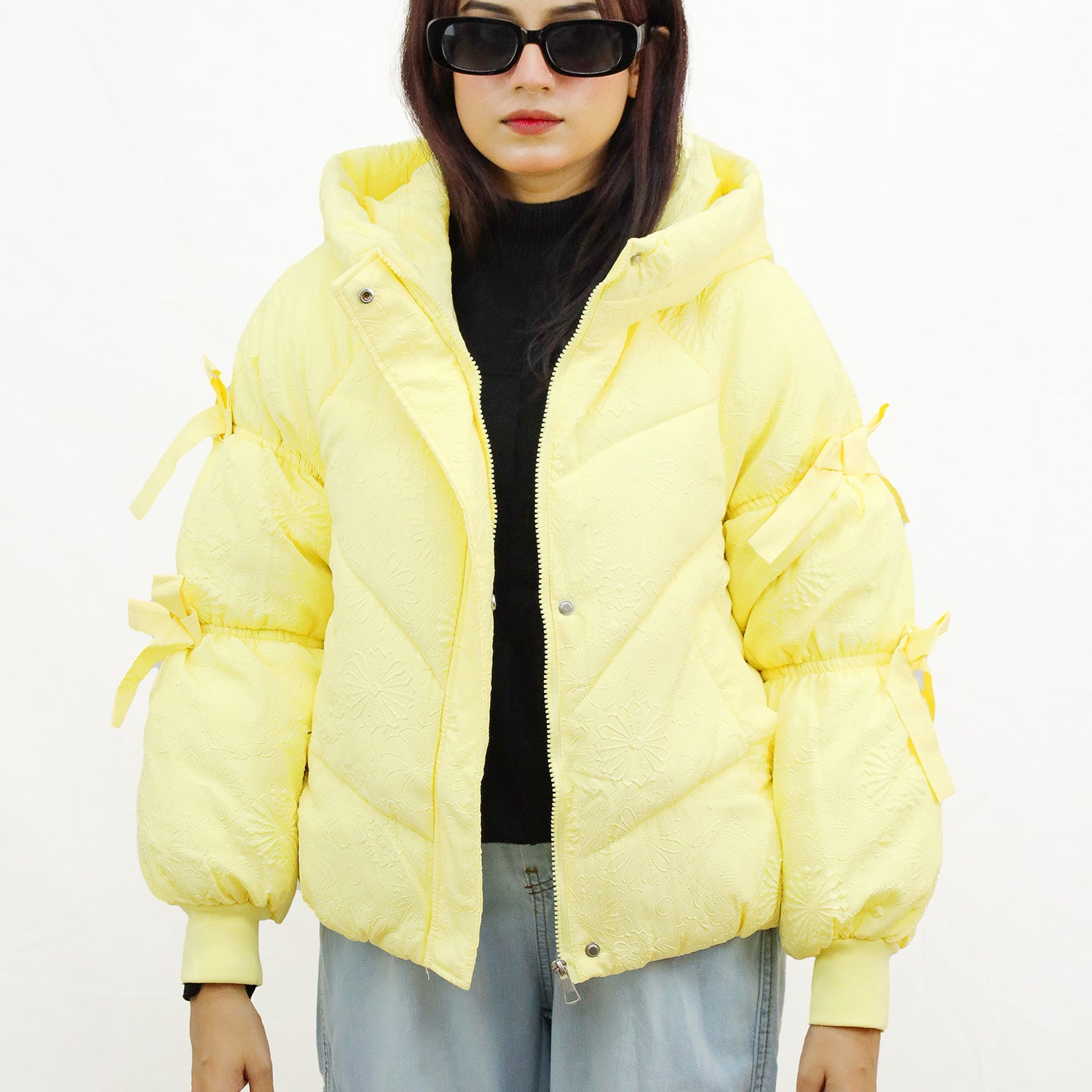 Winter Edition Quilted Hooded Women Imported Puffer Jacket