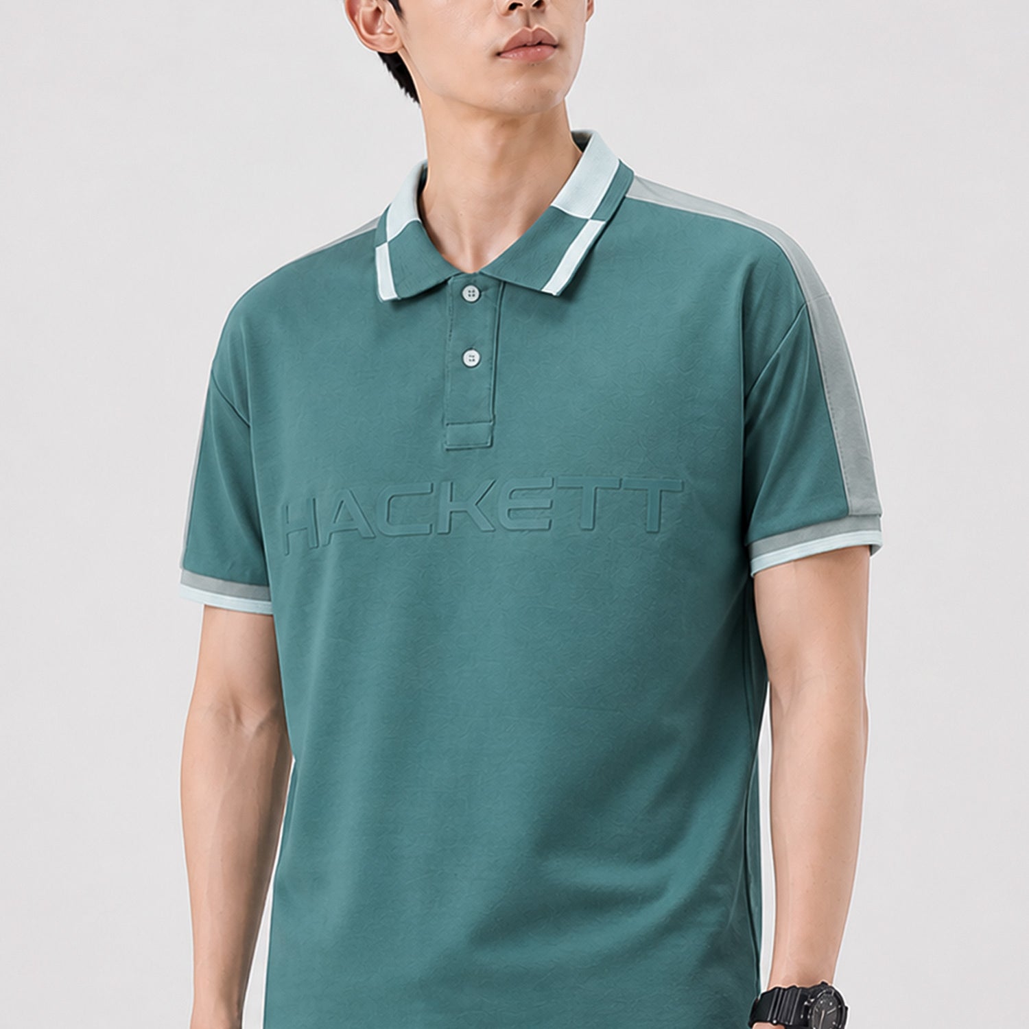 Hcket Contrast Collar Detailing Men's Polo Shirt