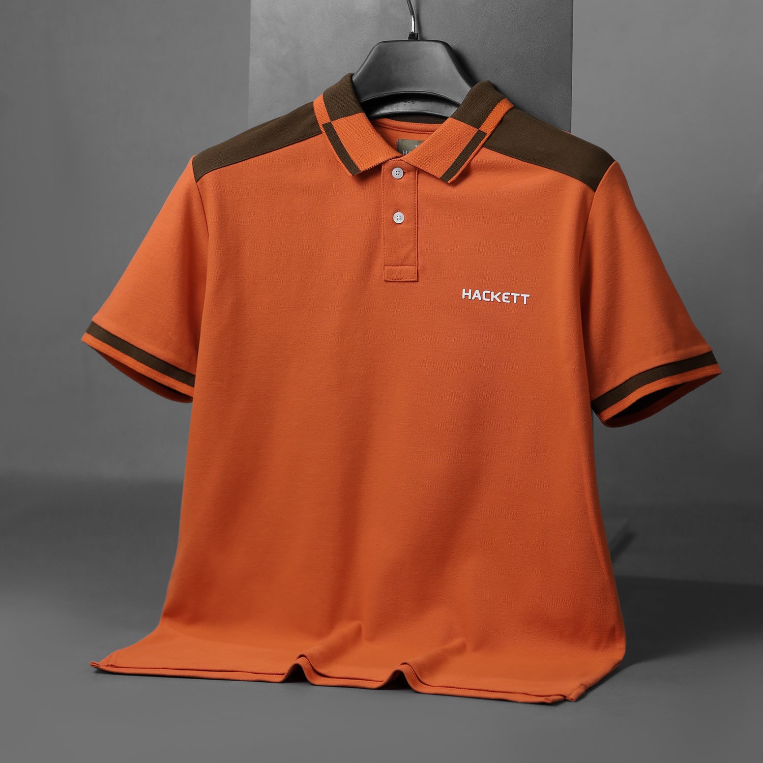 Hcket Linear Colour-Block Men's Polo Shirt
