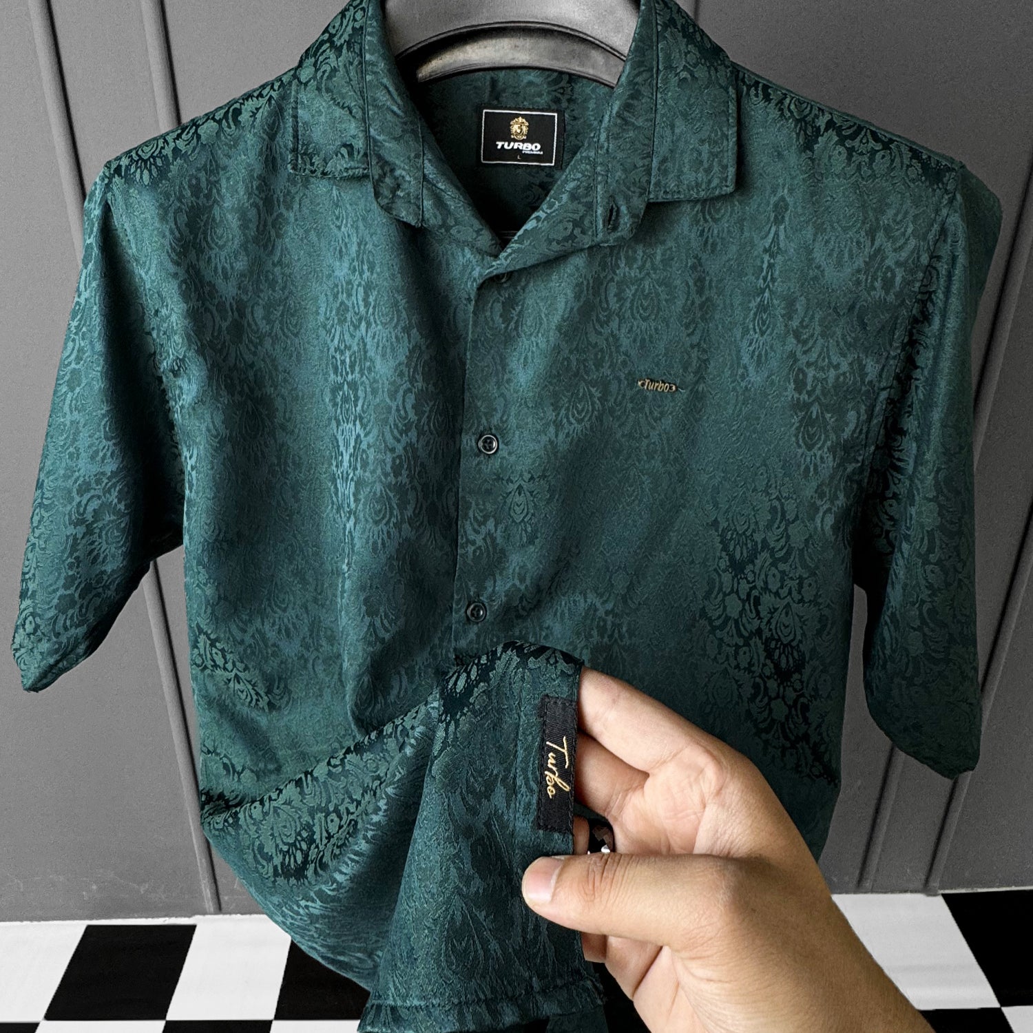 Turbo Designer Motif Floral Casual Shirt