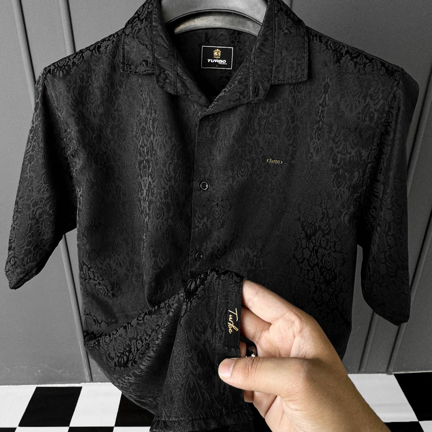 Turbo Designer Motif Floral Casual Shirt