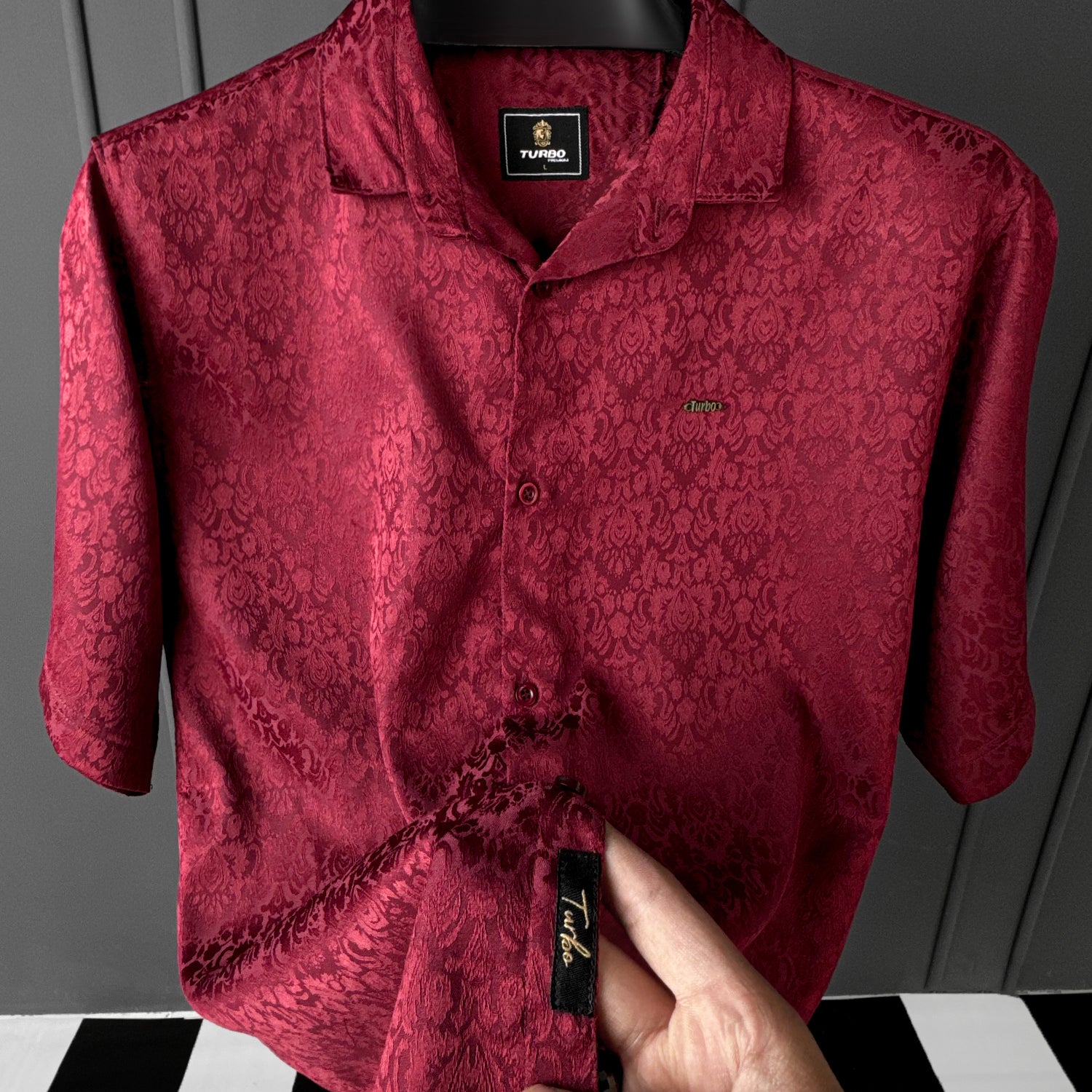 Turbo Designer Motif Floral Casual Shirt