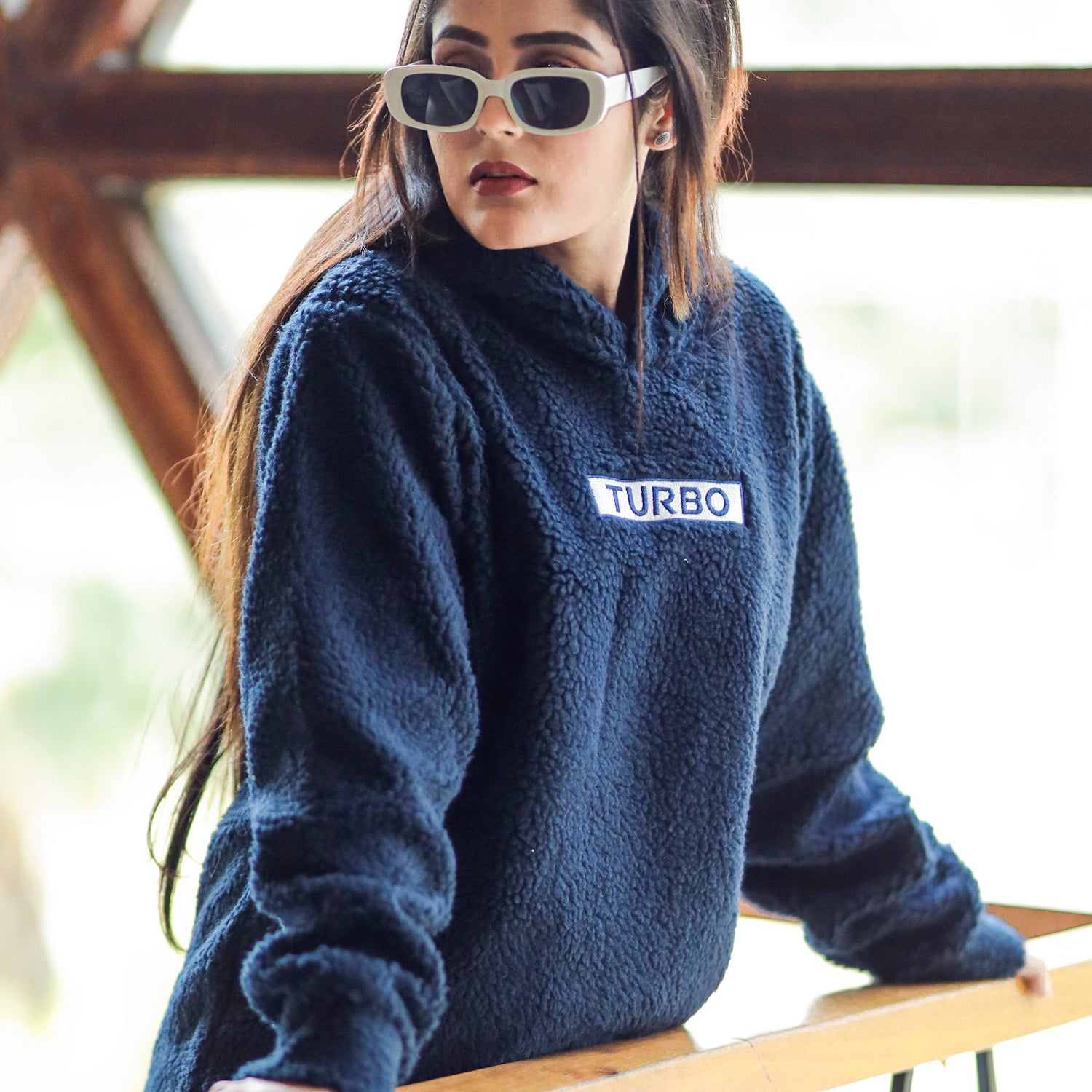 Turbo Cozy Imported Sherpa-Lined Hoodie - Women