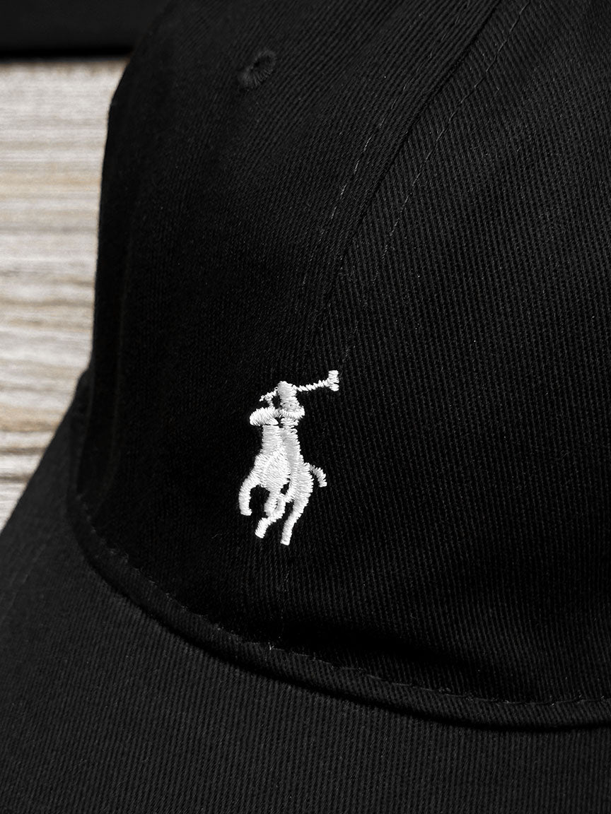 Polo Front Logo Cap In Black