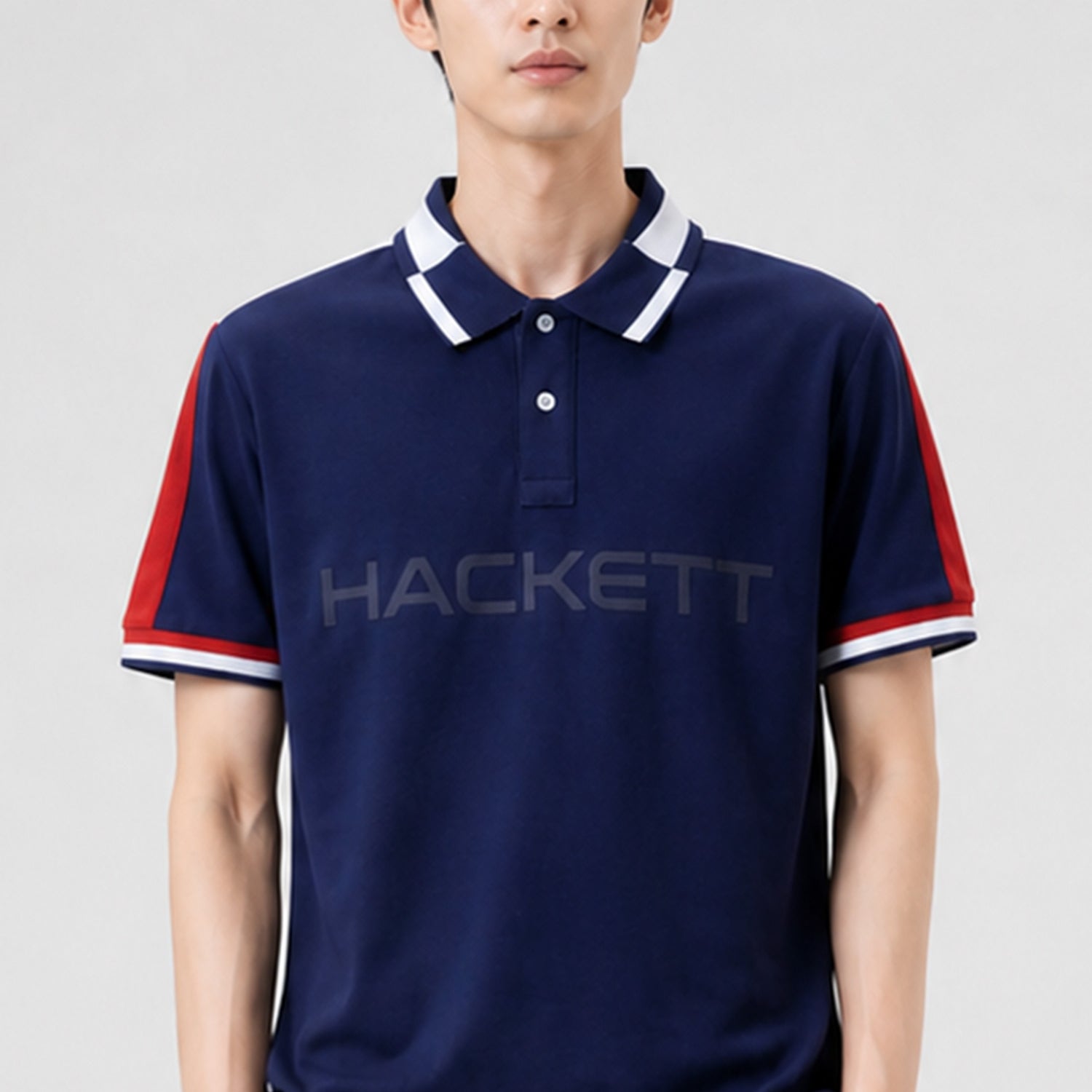 Hcket Contrast Collar Detailing Men's Polo Shirt
