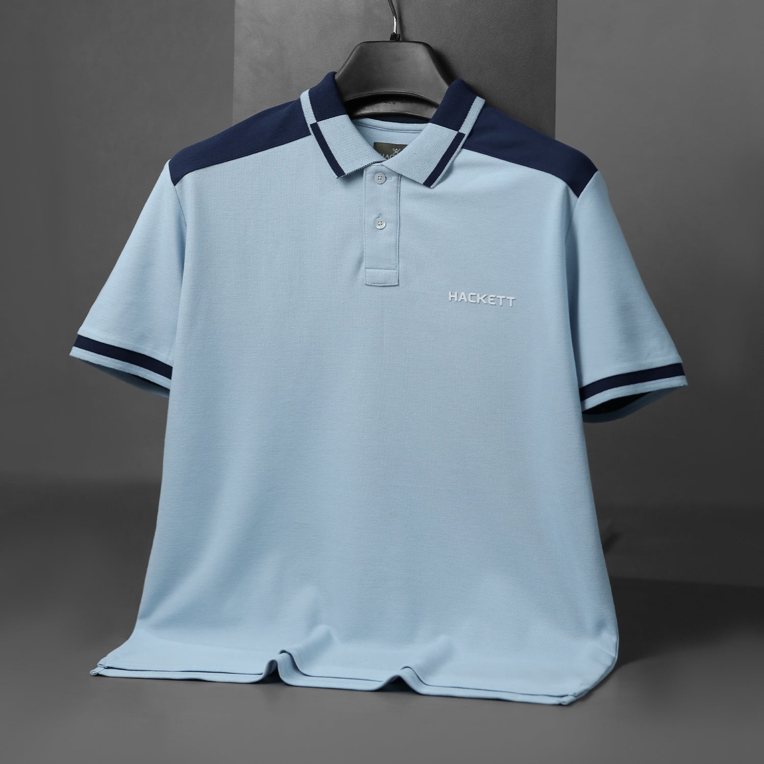 Hcket Linear Colour-Block Men's Polo Shirt