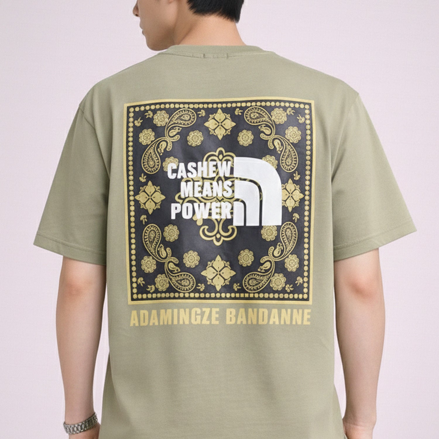 Mens Back Printed Style Graphic Tee*