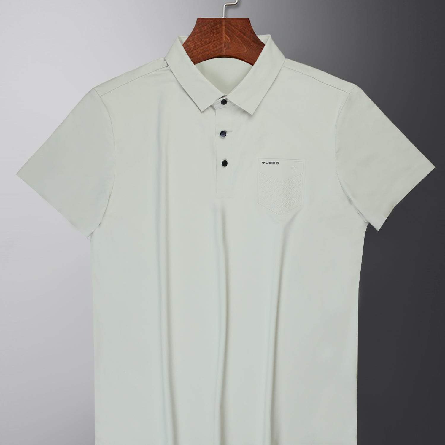Turbo Embossed Pocket Motif Men's Polo Shirt