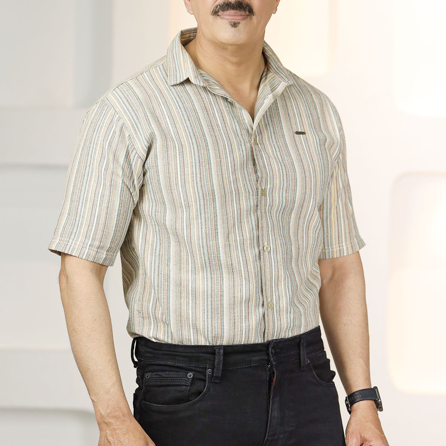 Turbo Spring Edit Textured Casual Shirt