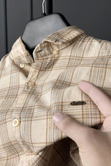Turbo FearLess Checked Long Sleeve Cotton Casual Shirt