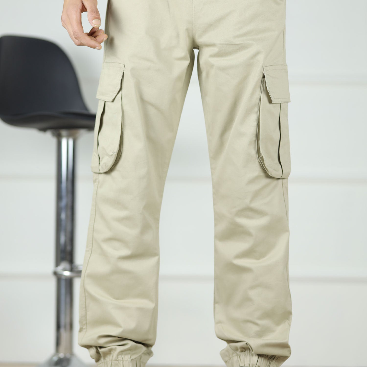 Turbo DrawString Pockets Cotton Loose Bottom Trouser