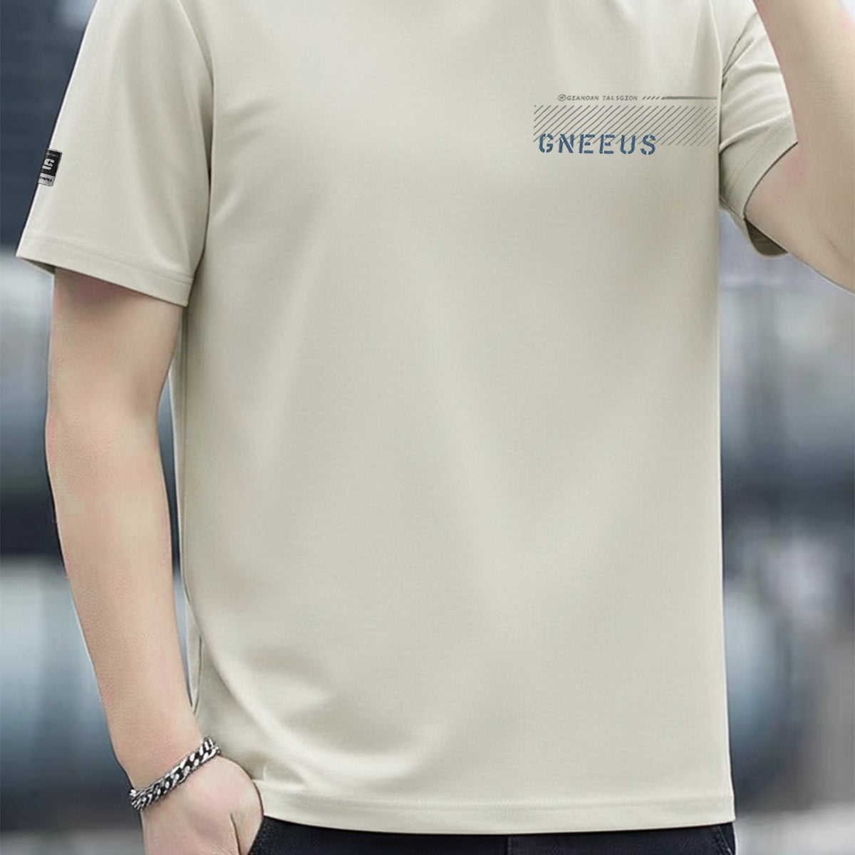 Cotton Blend Round Neck T-shirt