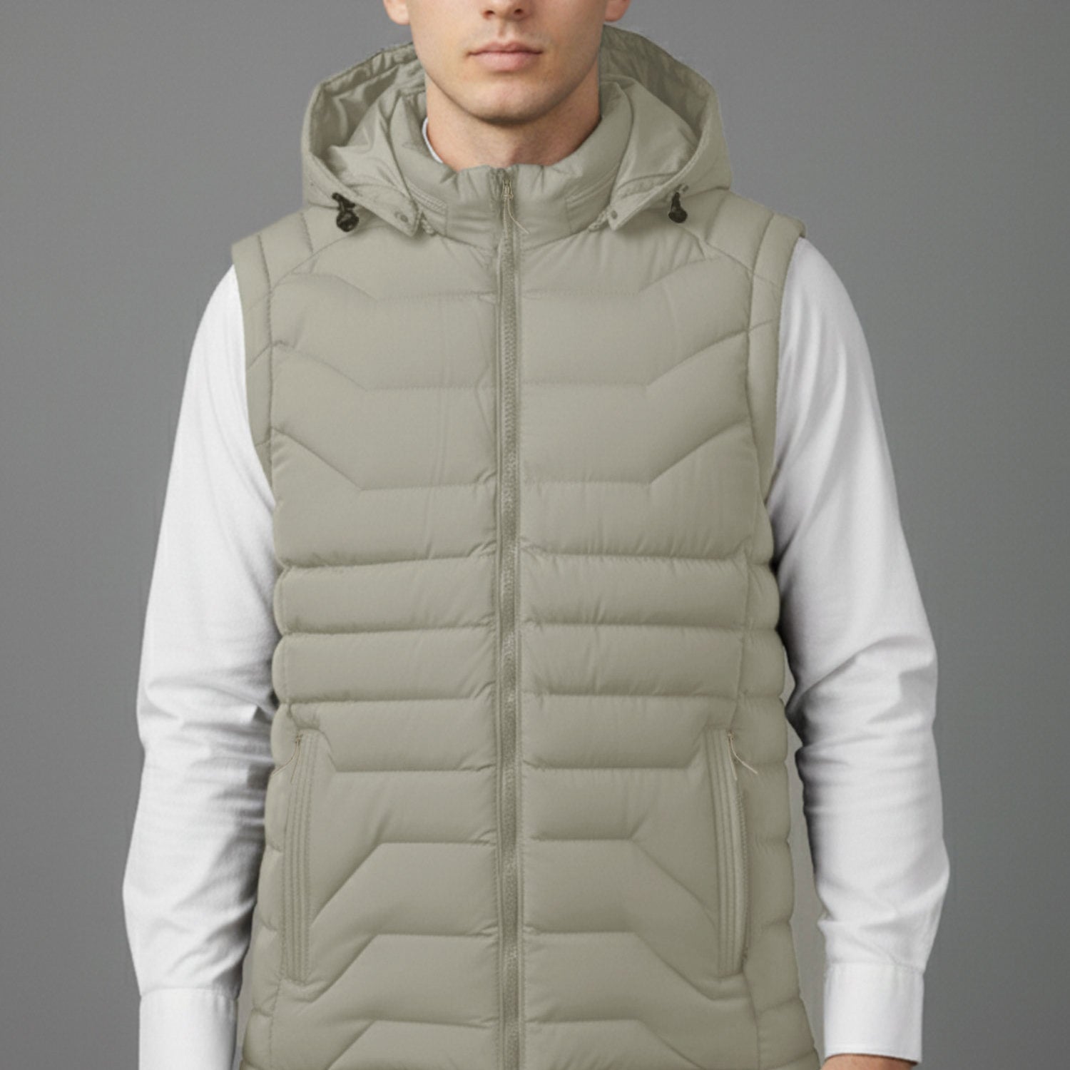 Stand Collar Imported Men's Gilet