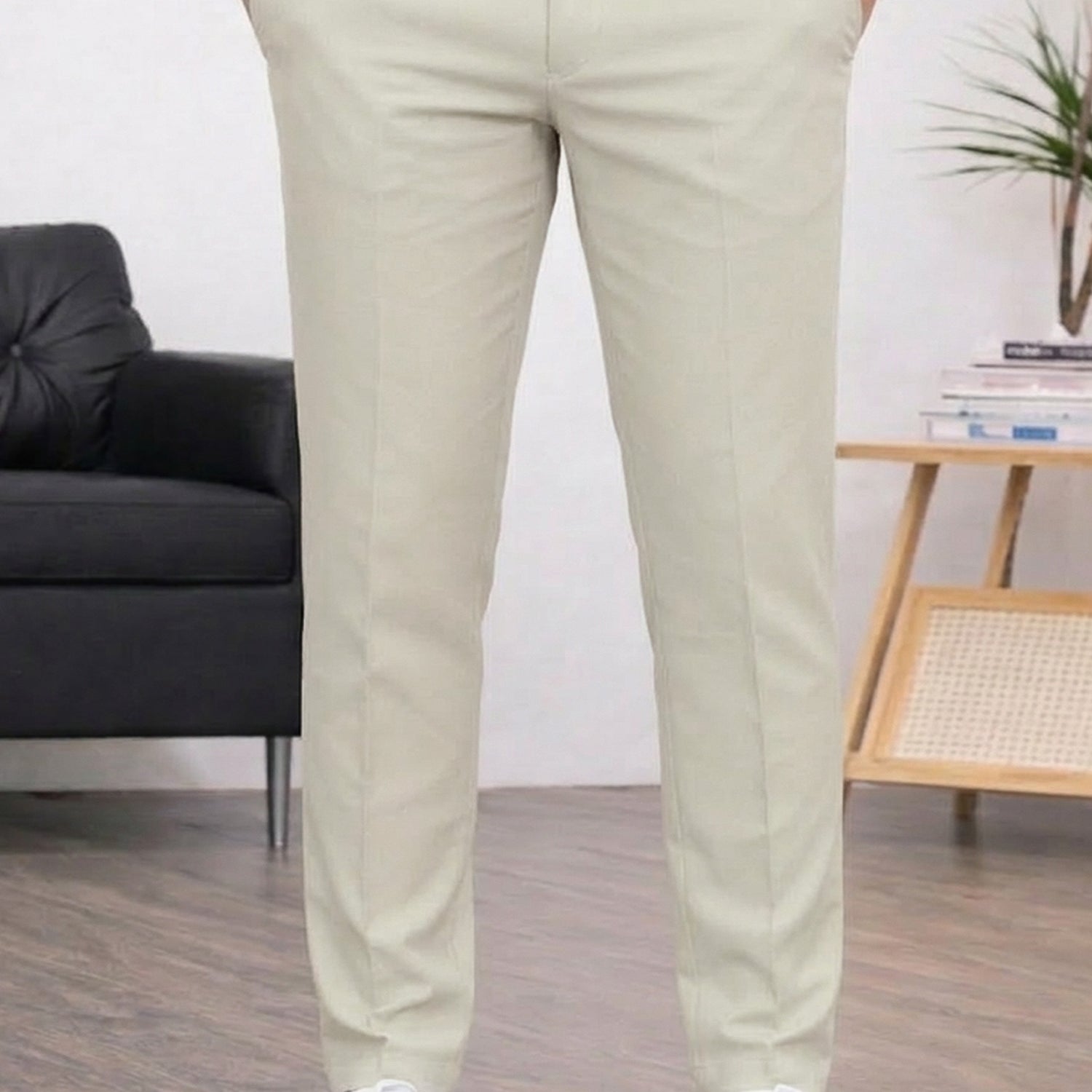 Regular & Tailored Formal Slim Fit Cotton Pant