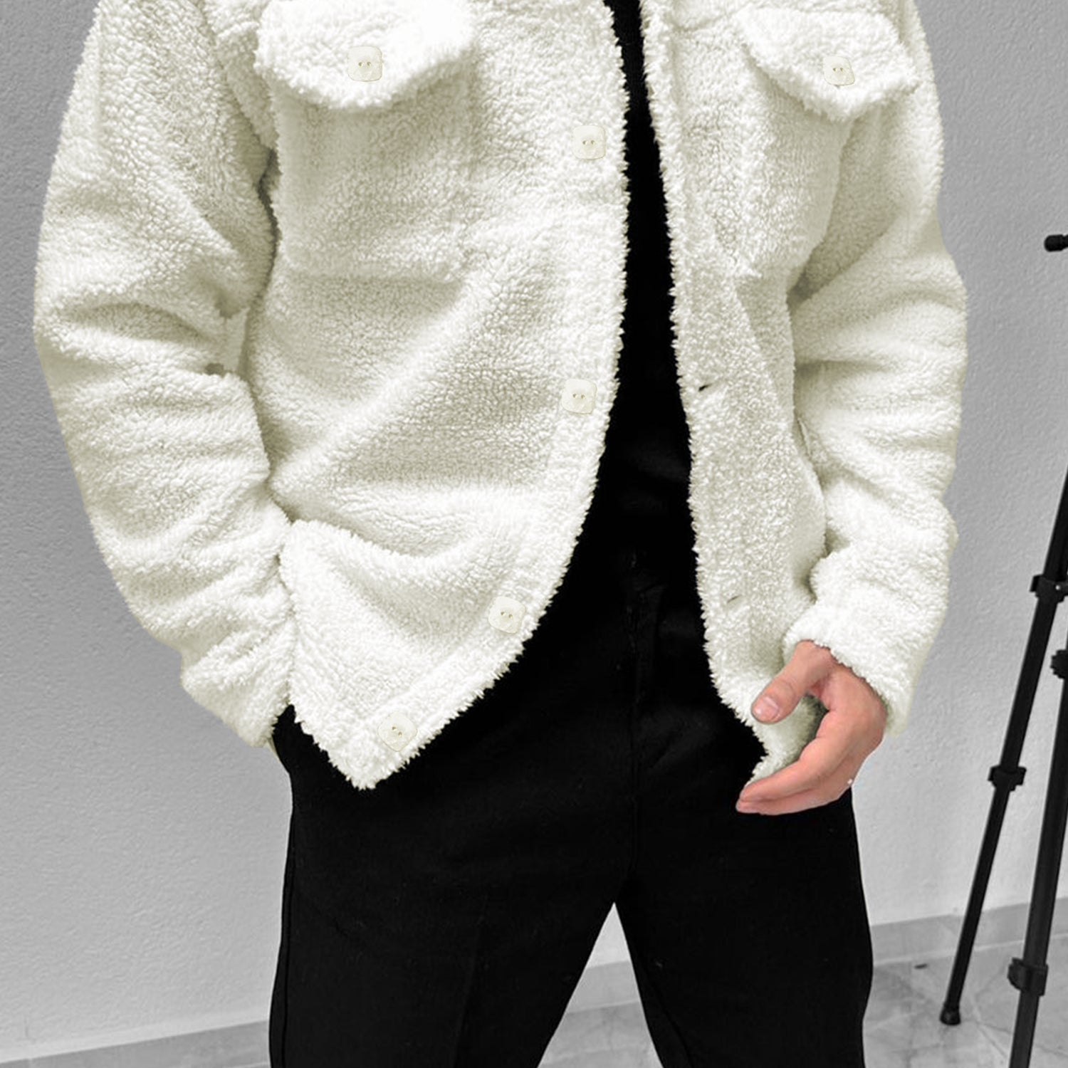 Turbo Pocket Style Sherpa Fleece Light Weight Jacket