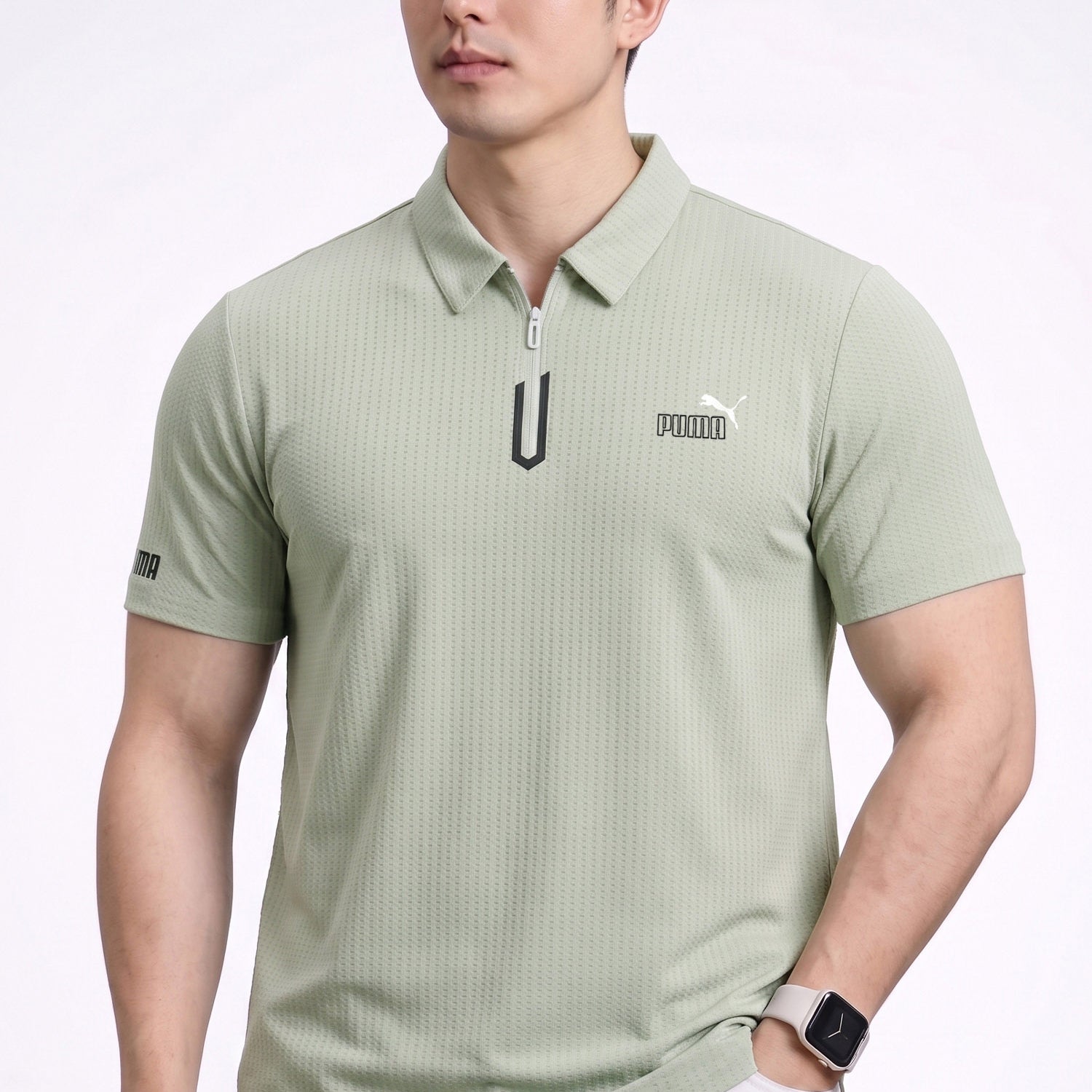 Pma distinct textured fabric Imp Dry-Fit Polo