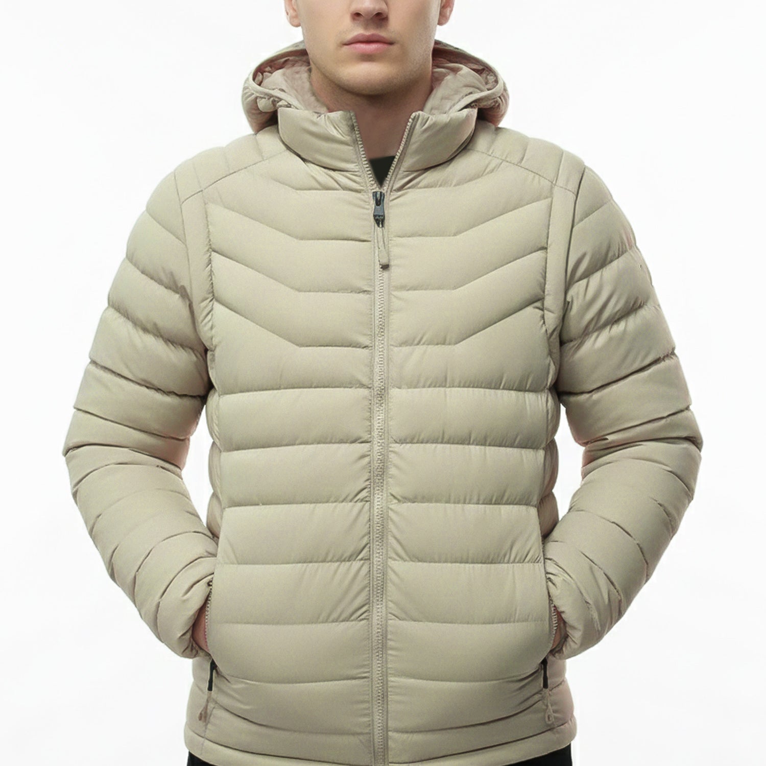 Men's Removable Arm Imported Puffer Jacket