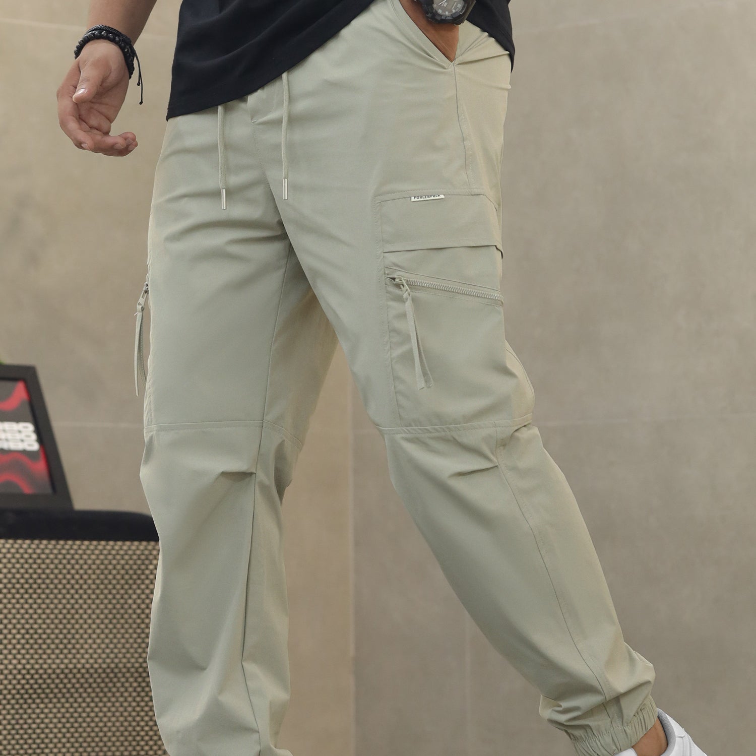 Men's Street Style Multiple-Pockets Cargo Trouser