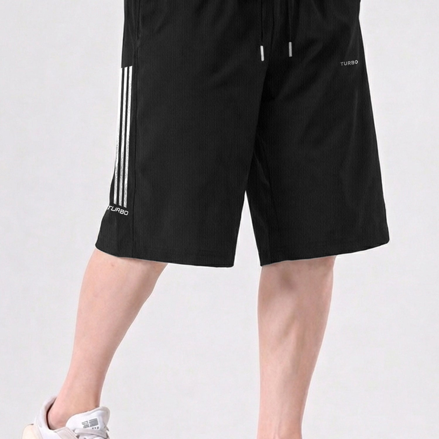 OverSized All Day Wear Raw Edge Elastic Shorts