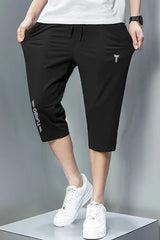 TRB Design Front Logo Print Men Shorts