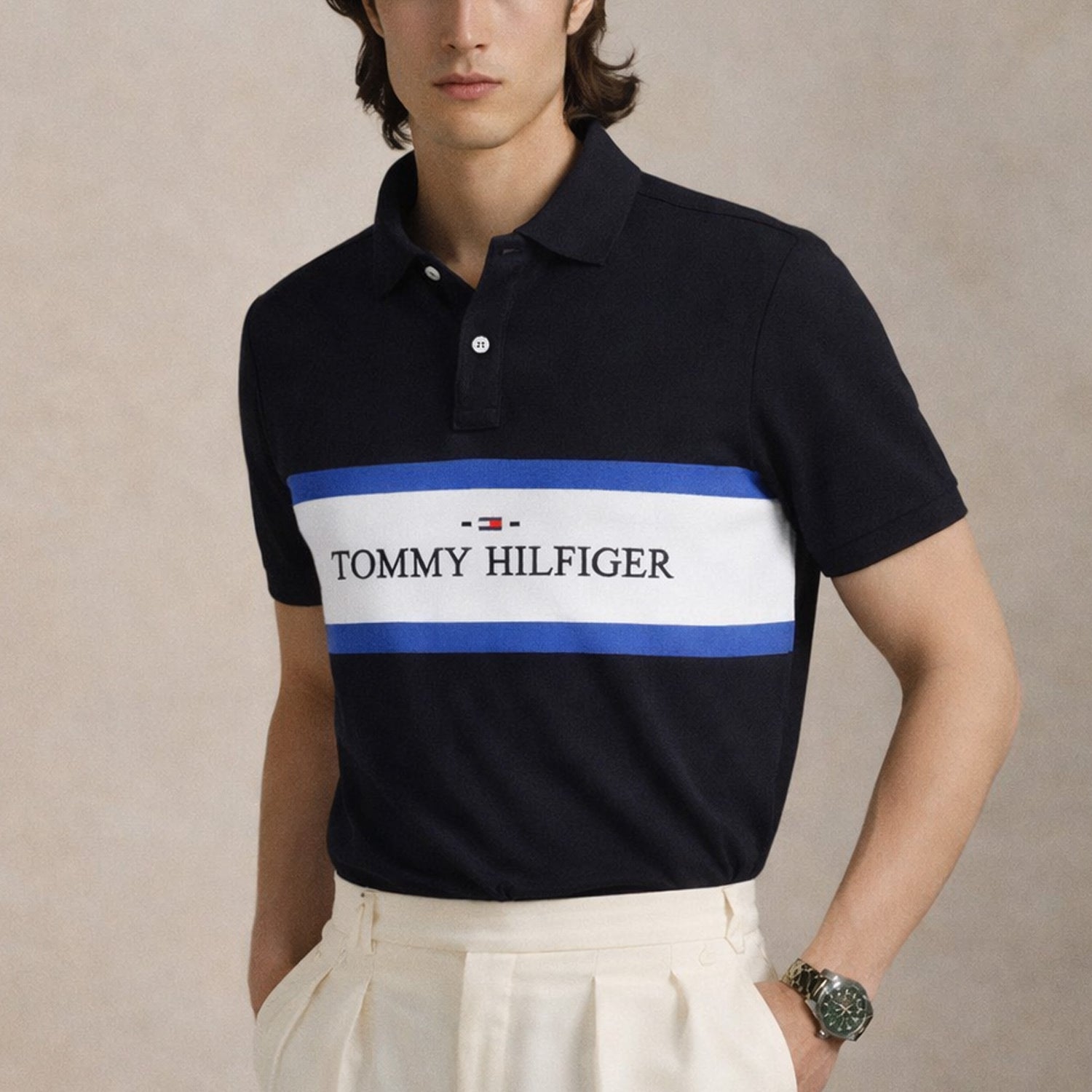 Tmy Hilfgr Regular Fit Wicking Men's Polo Shirt