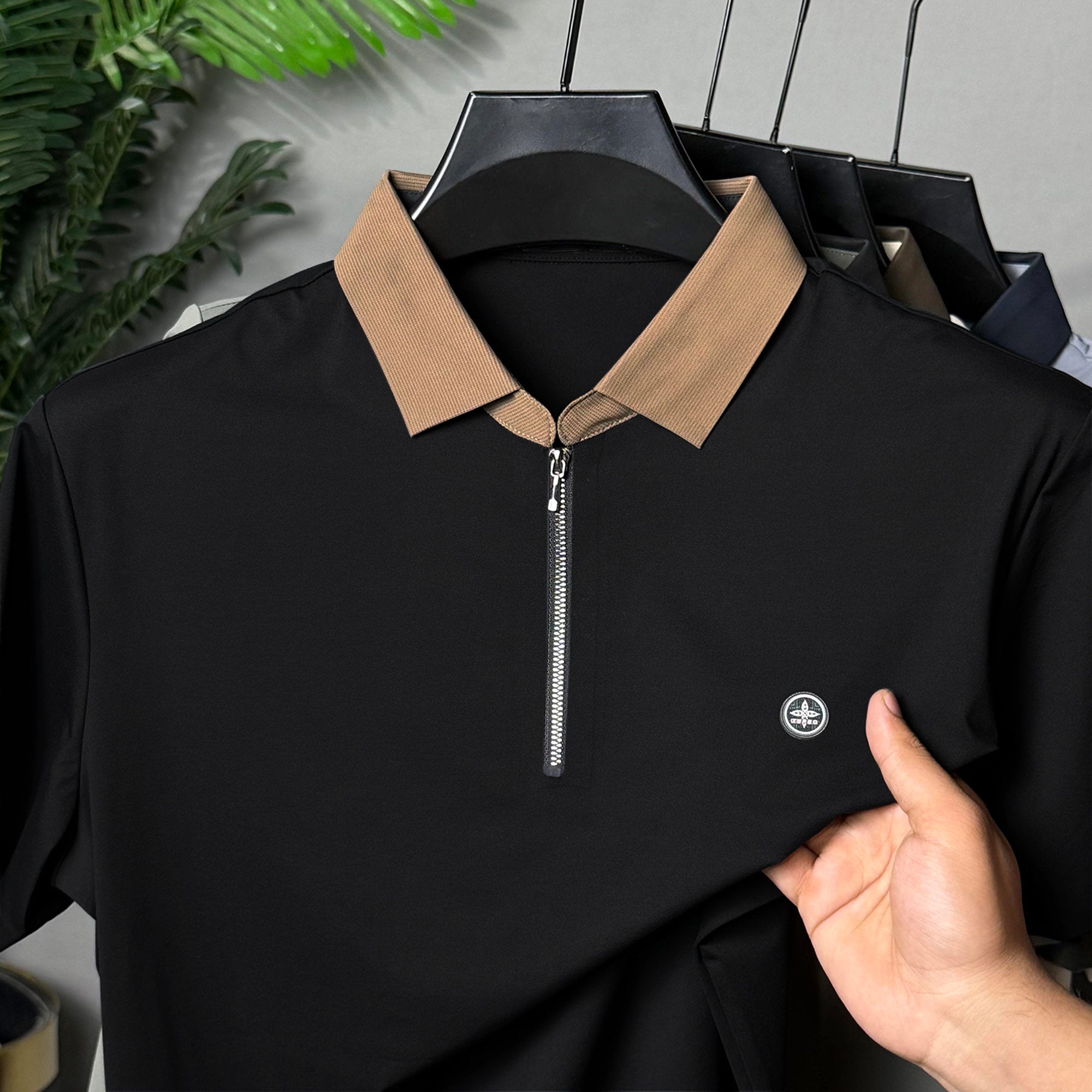 Turbo "AeroZip Elite" Men's Polo T-Shirt