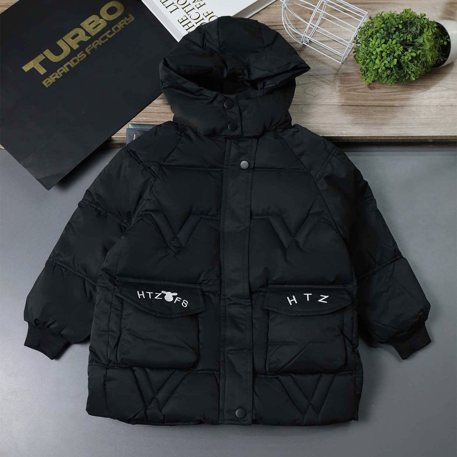 Lovely Girl's Fashion Winter Hooded Boys Kids Puffer Jacket