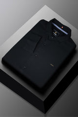 Turbo Self Lining Long Sleeve Cotton Casual Shirt