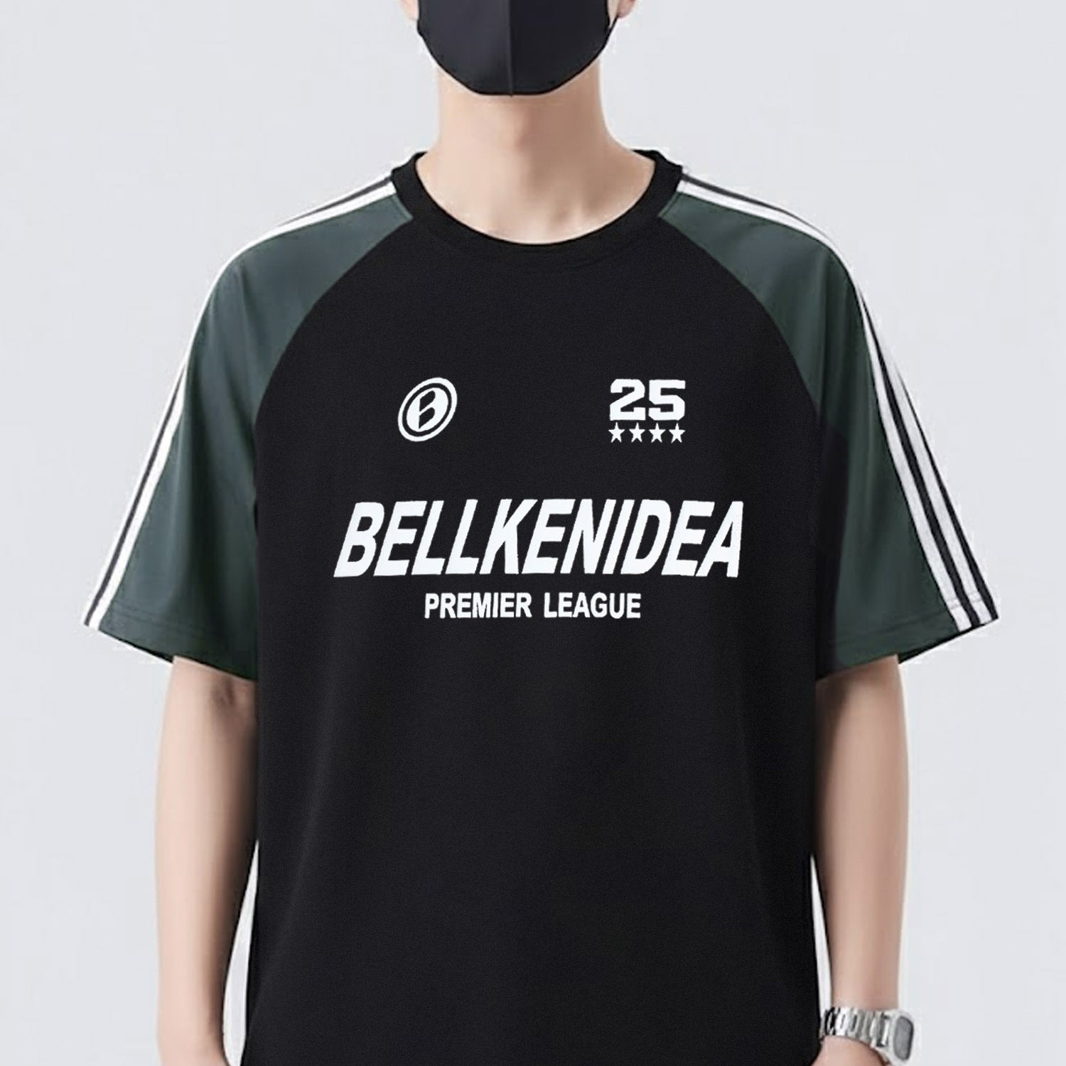Stripe Style Premier League Round Neck T-shirt*