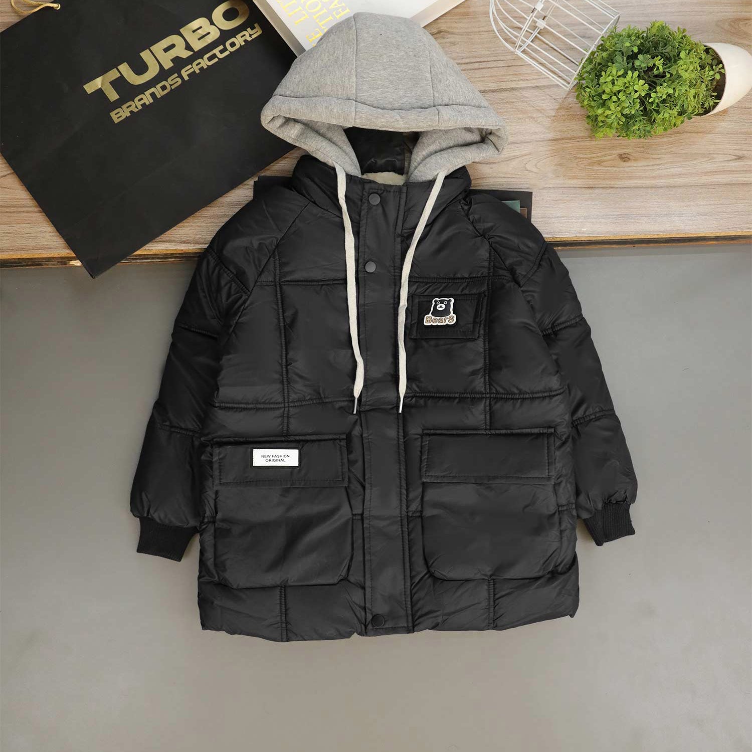 Warm Provider Winter Hooded Boys Kids Puffer Jacket