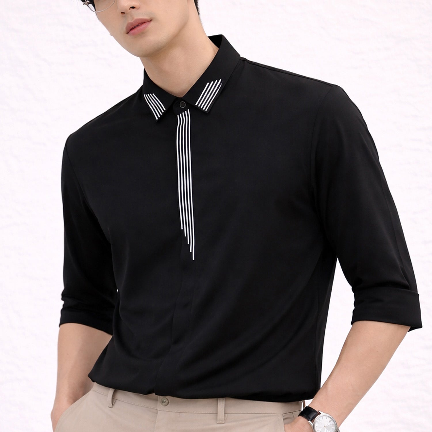 Turbo Distinct Striped Design Casual OverShirt*