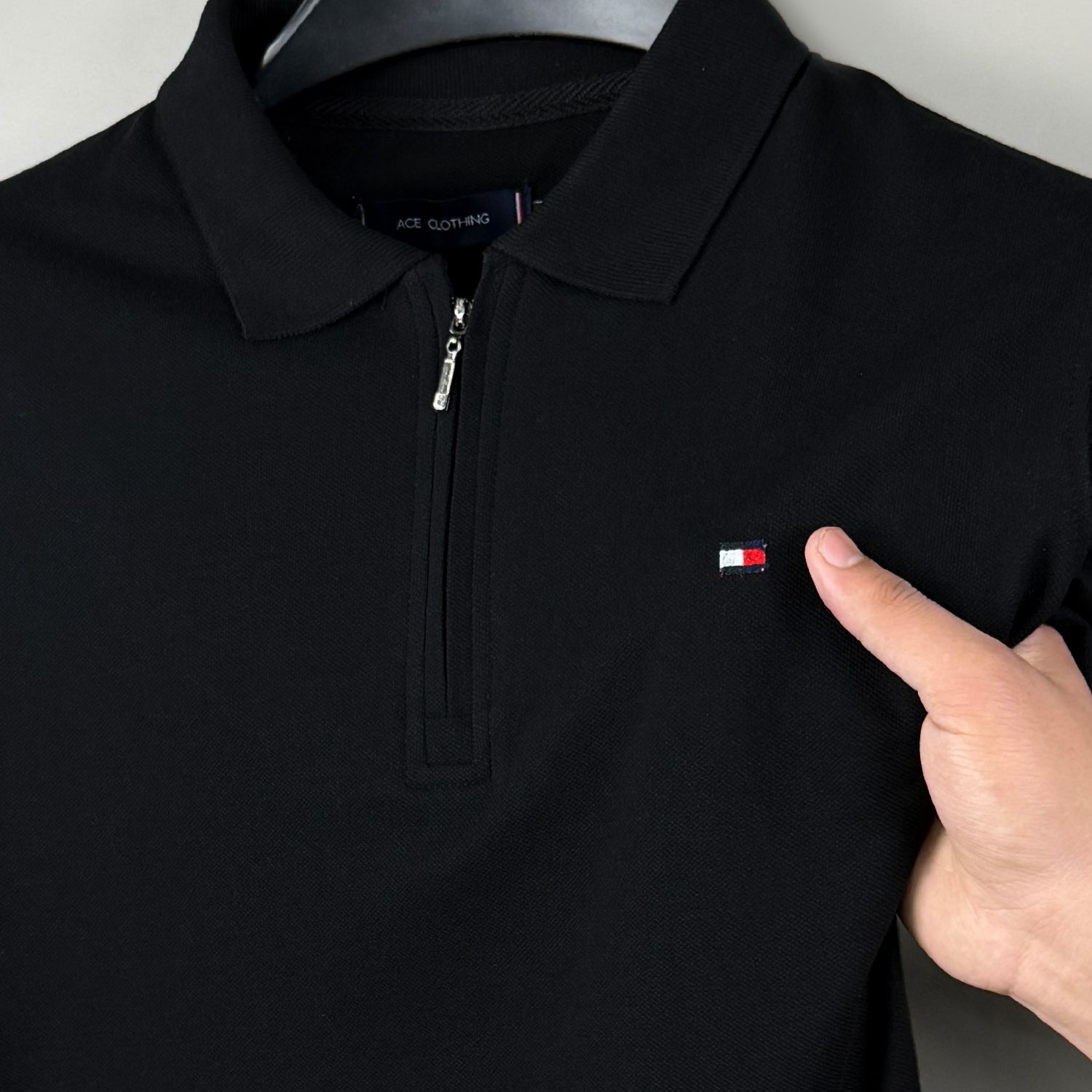 Tmy Essential Zip Style Polo Shirt