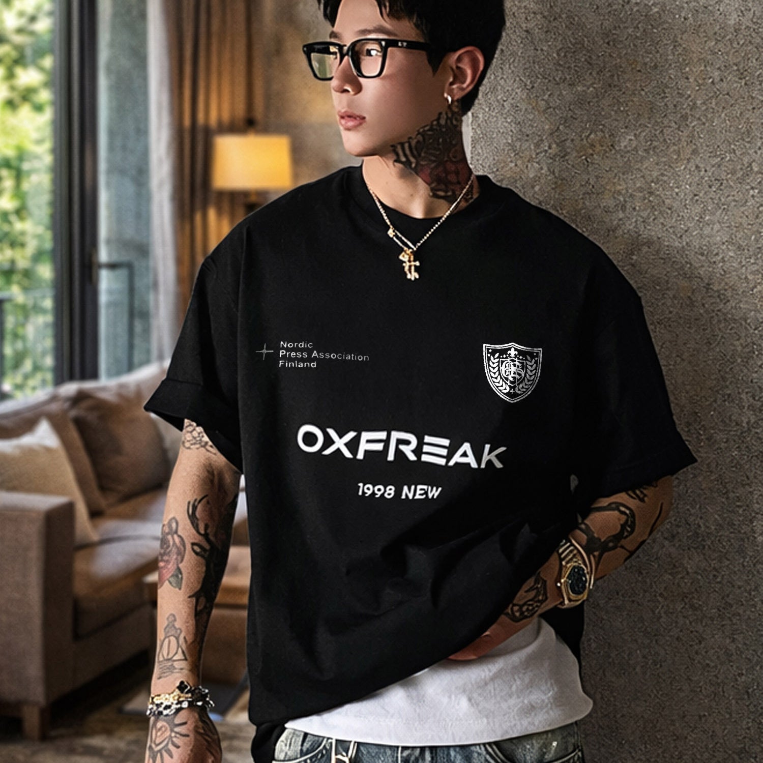 Turbo "Oxfreak Typographic" Oversize Tee