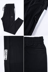 Adds 3 Stripes Line Casual Lightweight Sportswear Trouser In Black