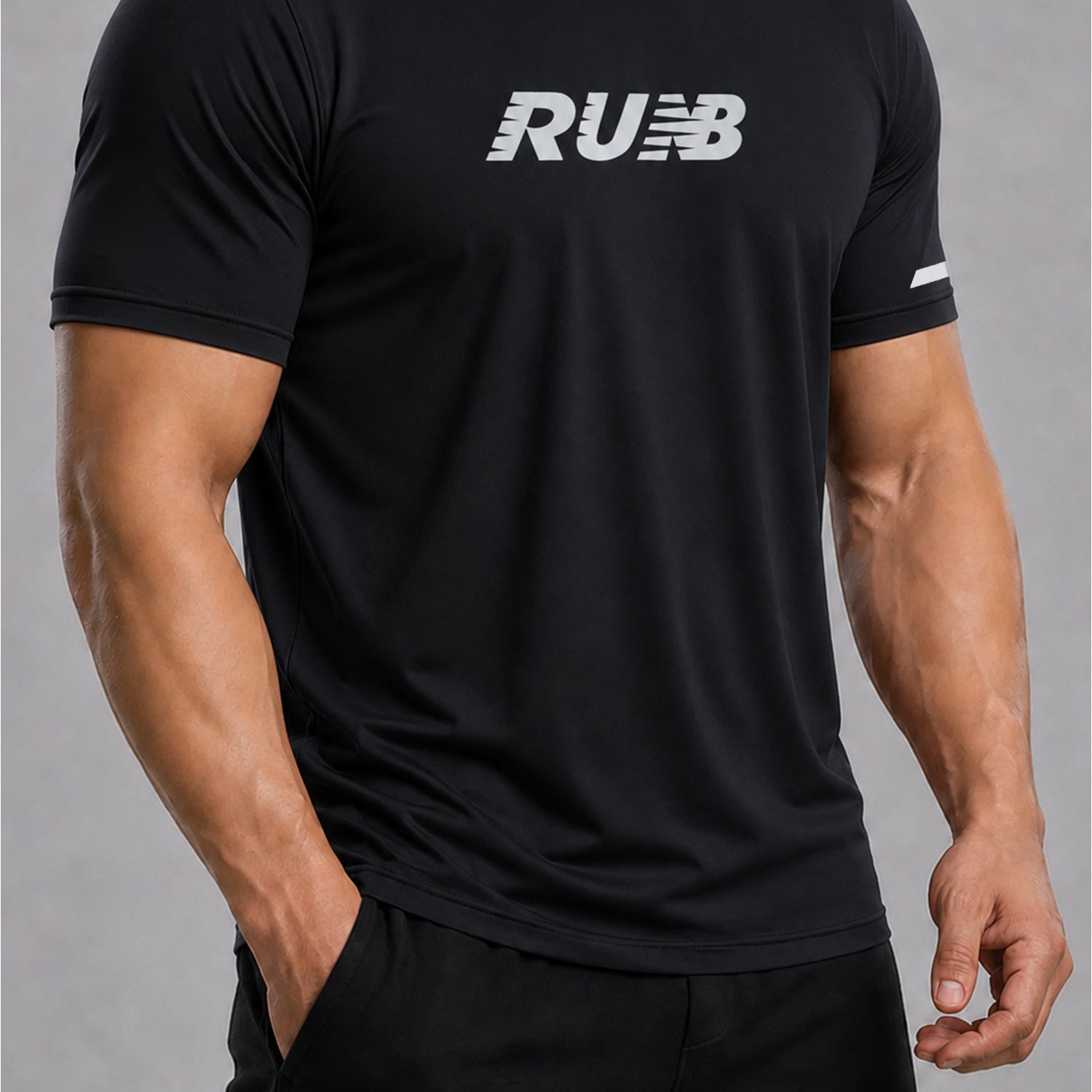 New Blnce Run Graphic Performance Dry-Fit Tee