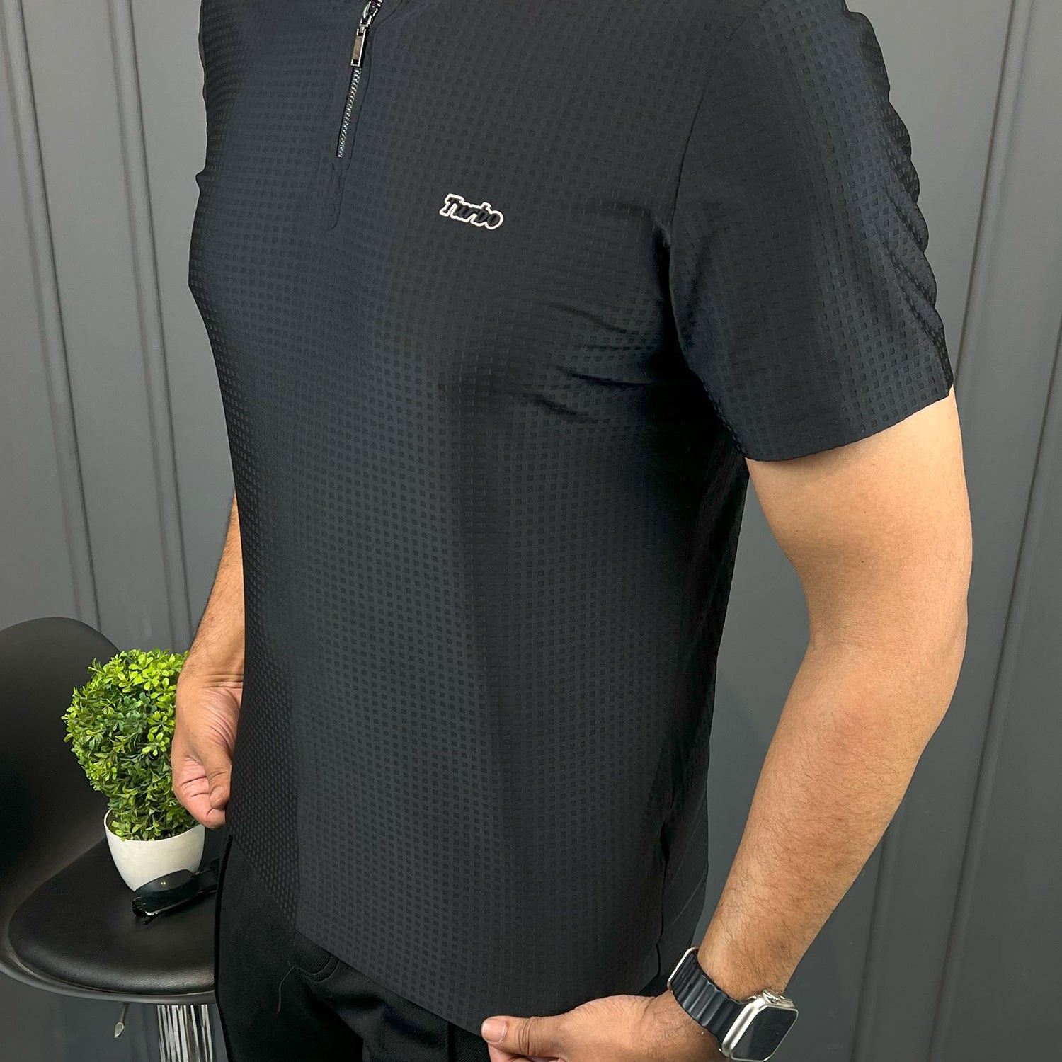 Turbo Holiday Outfit Stitchless Zip Style Men's Polo Shirt