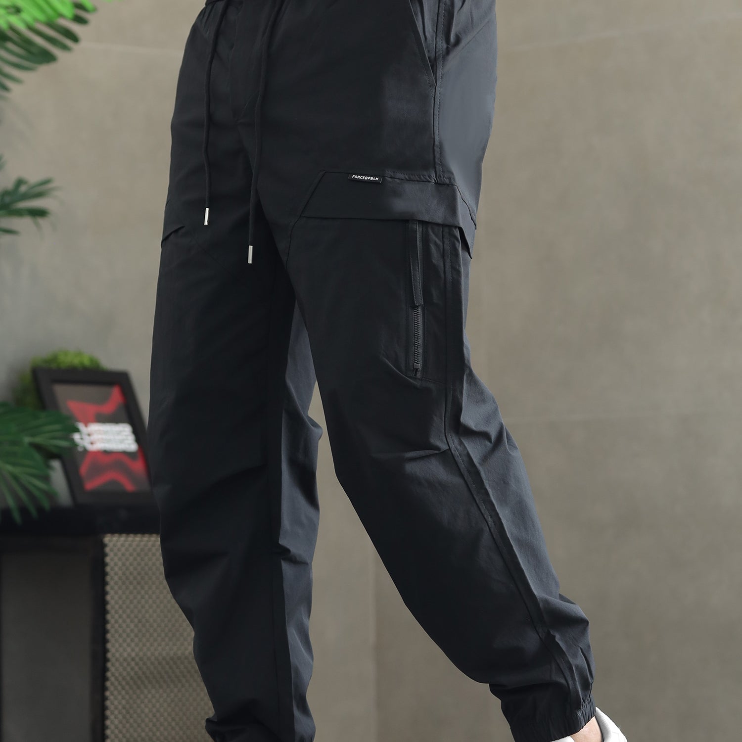 Men's Zipper Pockets Style Cargo Trouser