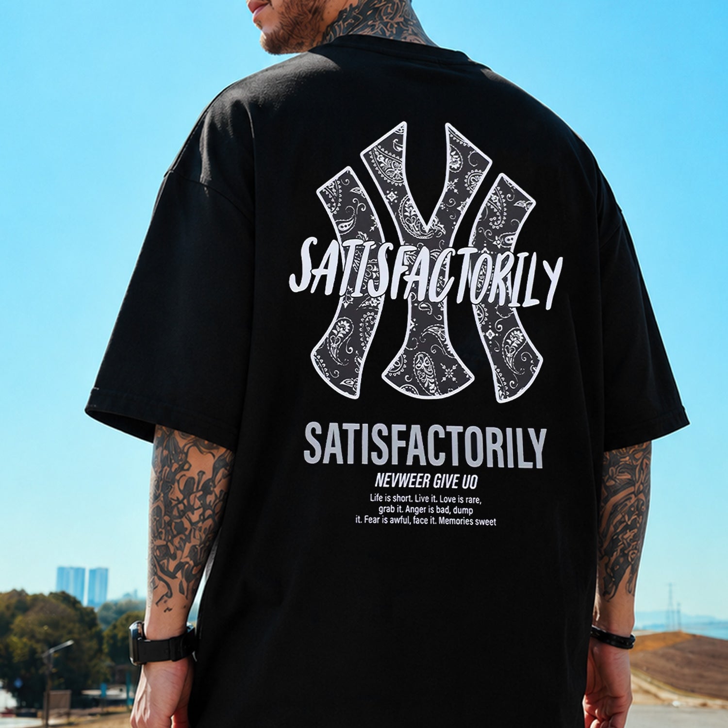 Turbo New Era Satisfactorily Graphic Oversize Men's Tee