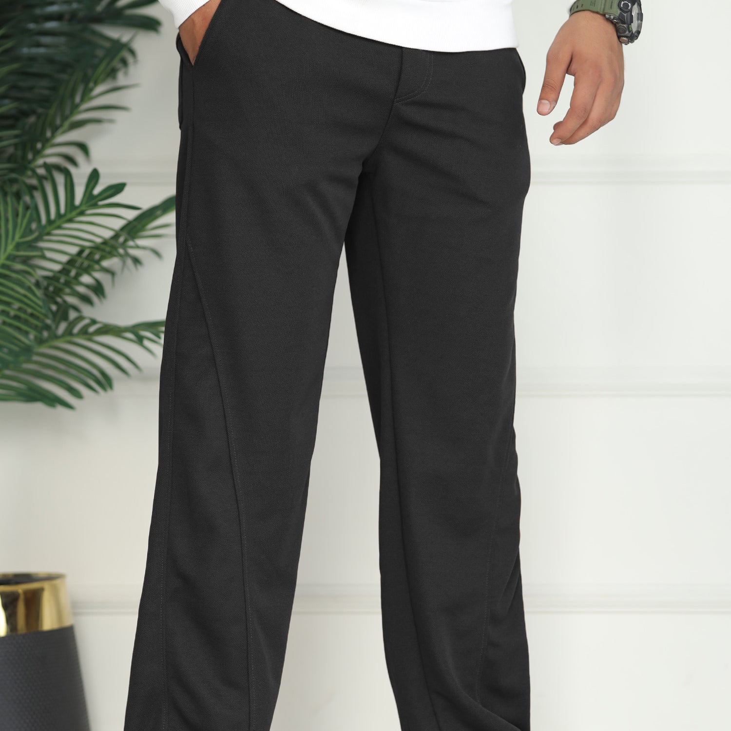 Turbo Relax Fit Front-Double Line Trouser
