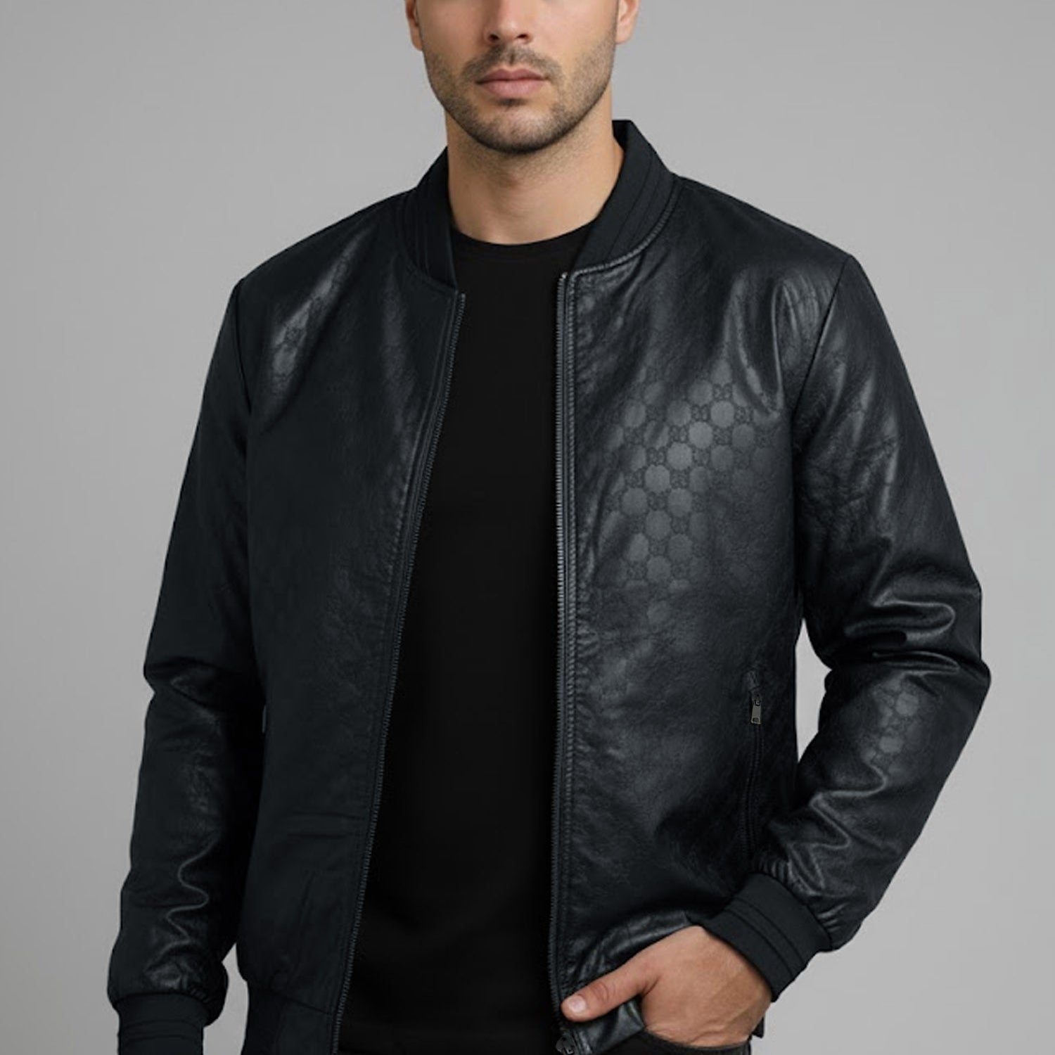 Hexagon Printing Imported Light Weight Jacket