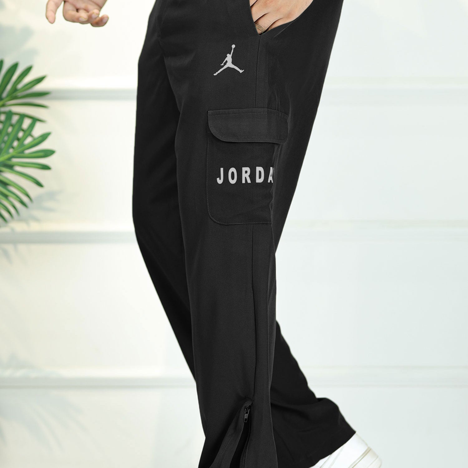 Jrdn 'Flare-Zip' Tactical Cargo-Style Micron Sportswear Trouser