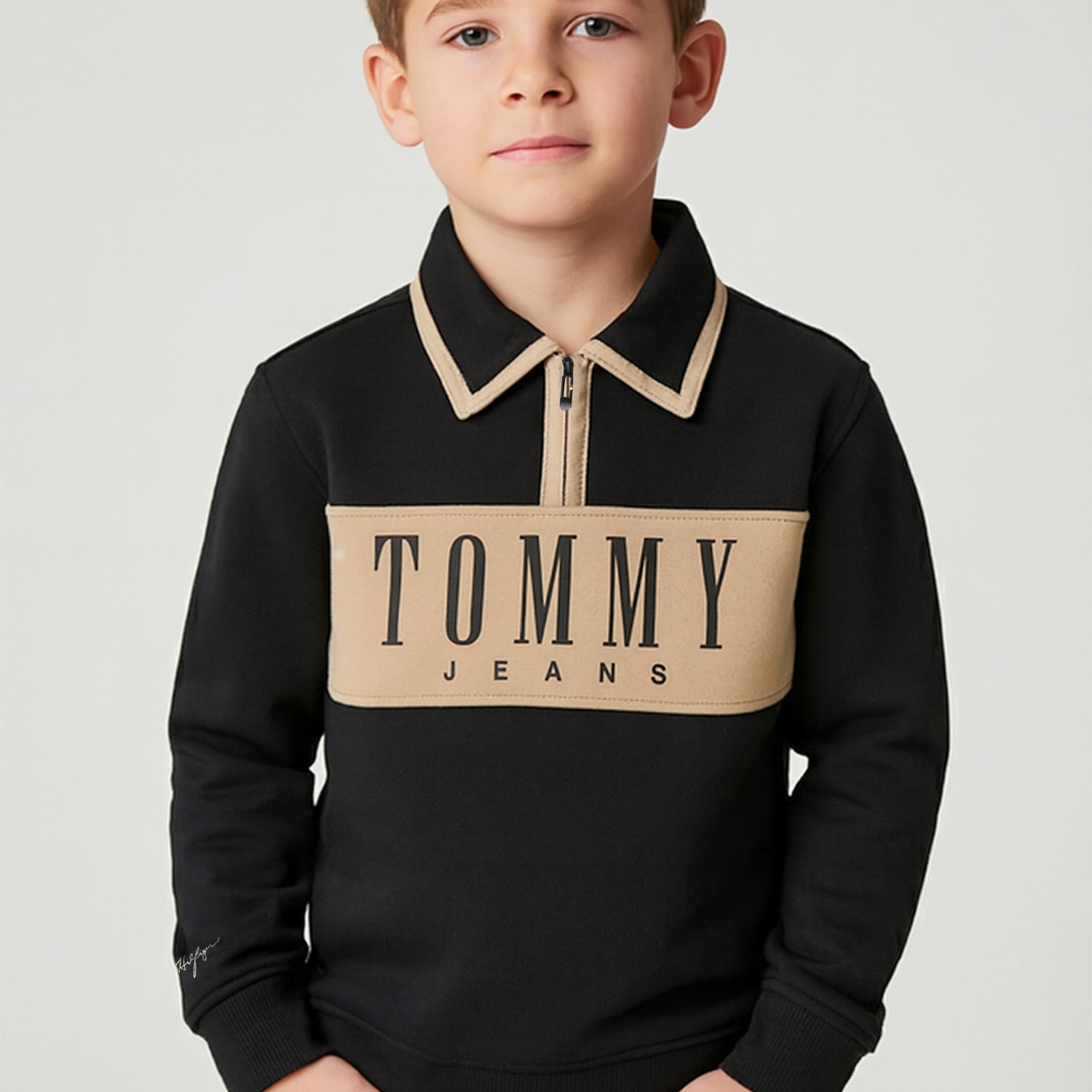 Tomy Hilfiger Varsity Coller Style Unisex Kids SweatShirt