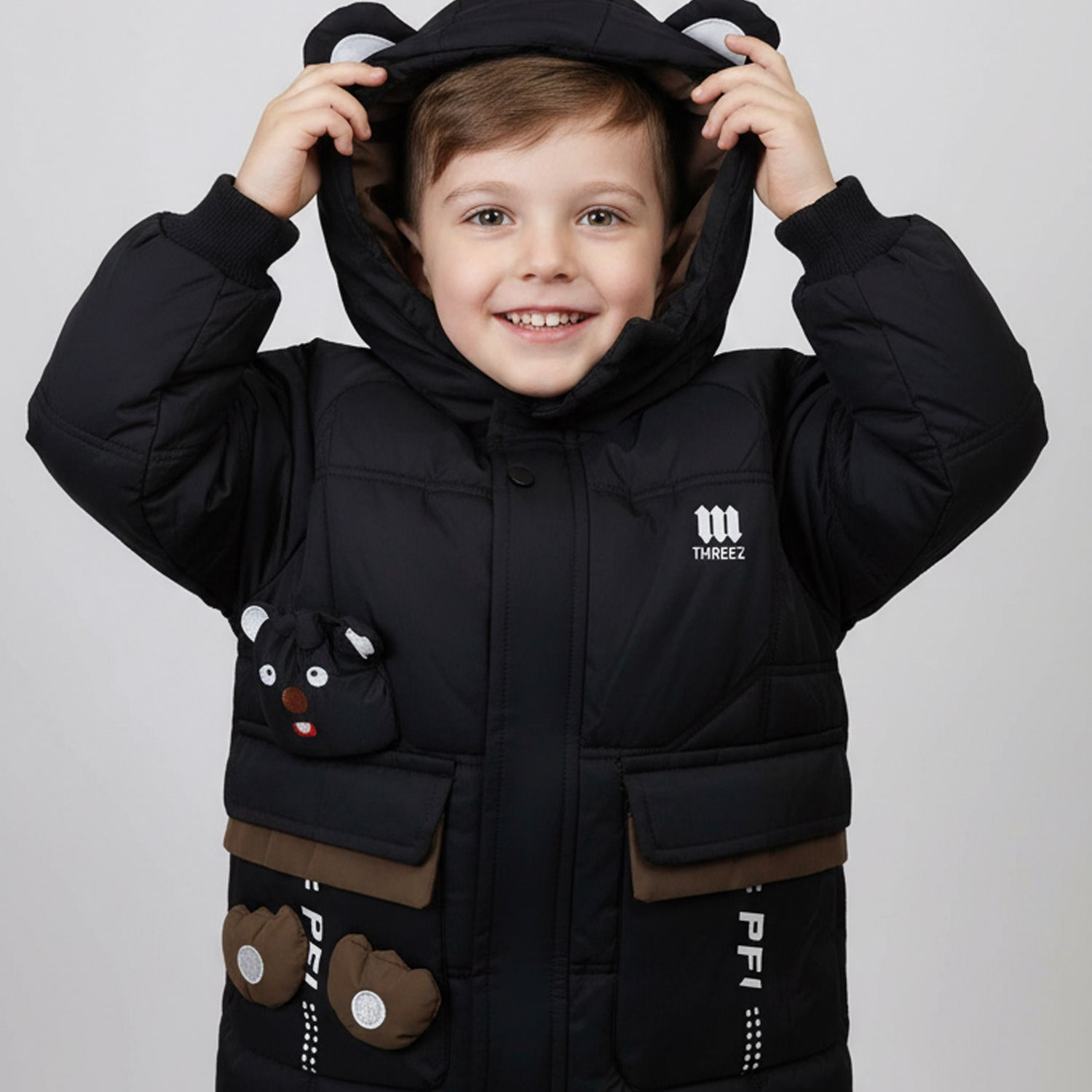 Winter Essential Hooded Girls Kids Puffer Jacket