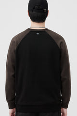 Rph Lren Raglan Pullover Mock Neck Imported Men's Sweatshirt