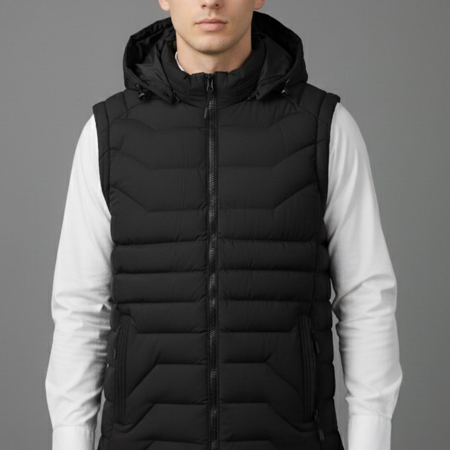 Stand Collar Imported Men's Gilet