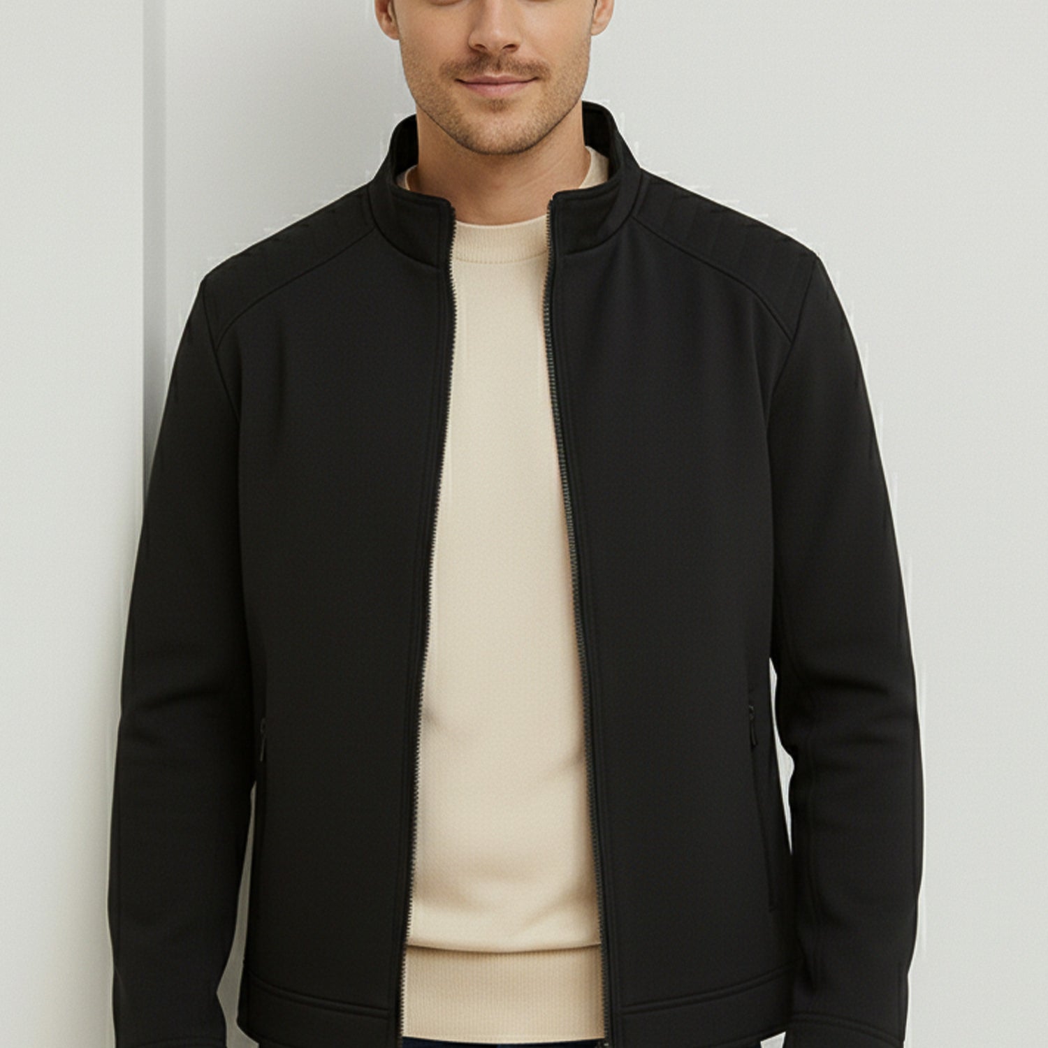 Exclusive Motif Imported Suede Leather Jacket